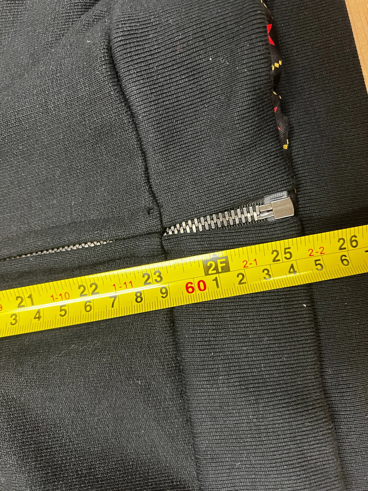 Gucci band zip bomber jacket l felpa cappuccio nero rosso arph uomo donna felpa con cappuccio