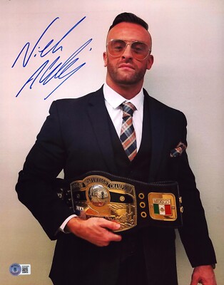 Nick Aldis Signed 11x14 Photo BAS COA WWE NWA ROH TNA Impact Picture Autograph 5