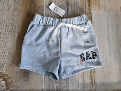 Baby Gap Hose kurz Blau Shorts Gr. 18 - 24 Mon Ca.  86 92 Mädchen Toddler Neu