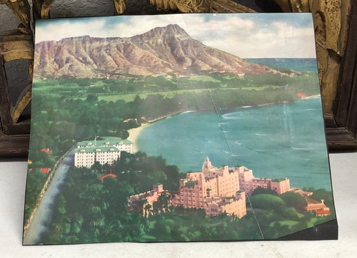 Beautiful c1938 Clipping of Diamond Head Waikiki Hawaii - Picture 9 of 10