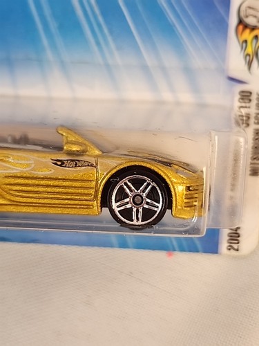 NEW OLD STOCK 2004 Hot Wheels First Editions Mitsubishi Eclipse Gold #090/100 - Picture 4 of 7