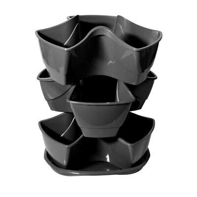 Kräutertopf Dreifach Coubi Universal Anthrazit DKN3003