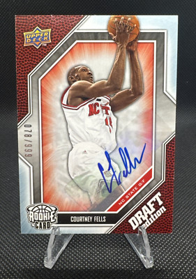 COURTNEY FELLS 2009-10 Upper Deck Draft Edition RC AUTO SP #/999 Magic NC State