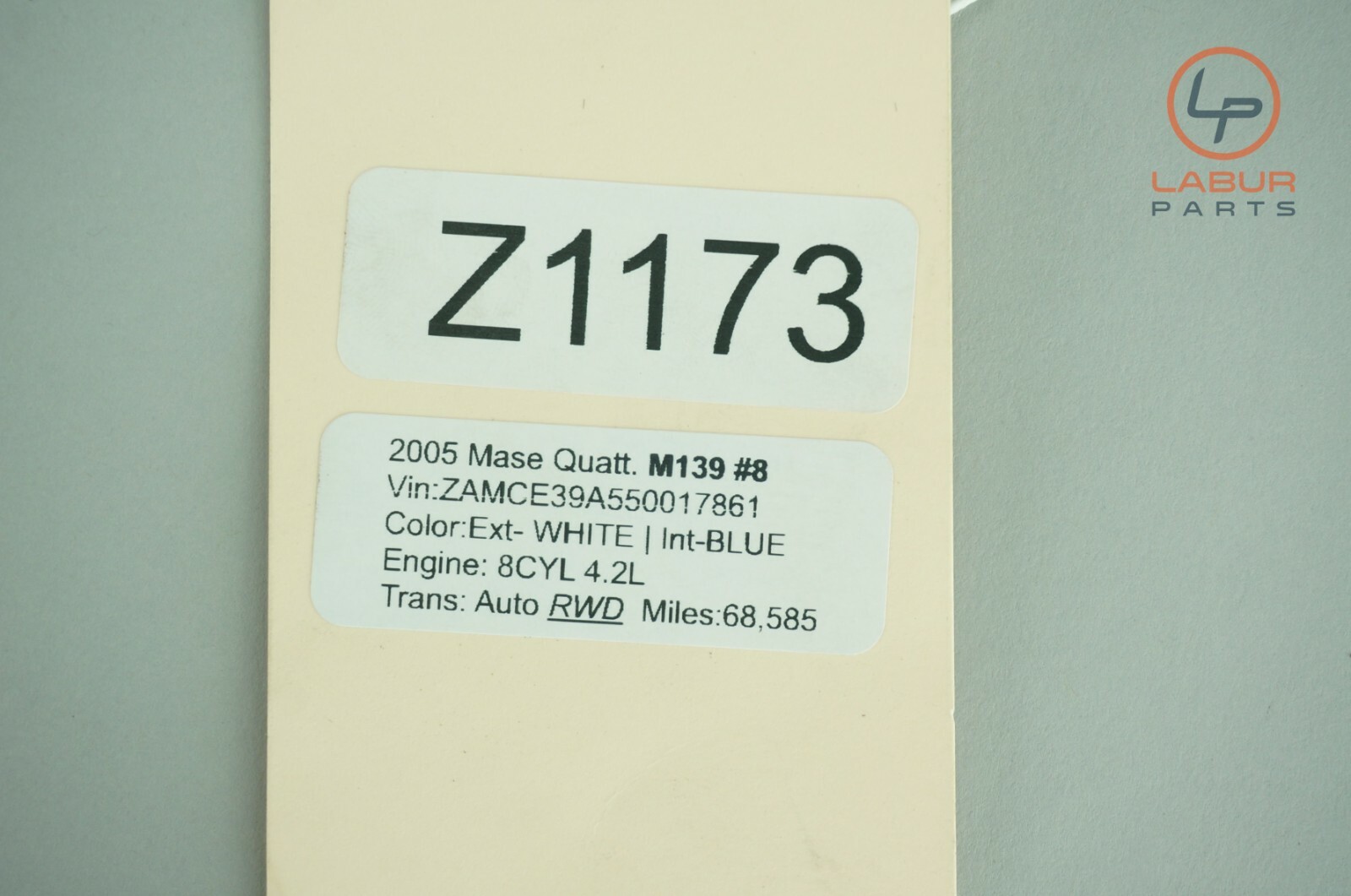M139 05-07 Maserati Quattroporte Front Right & Left Engine Exhaust Pipes Z1173