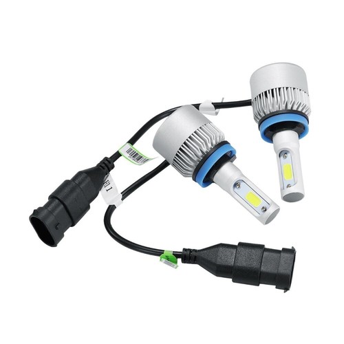 Kit fari LED H11 H8 H9 lampadina abbagliante super luminosa 6500K bianco 300000 lm - Foto 10 di 12