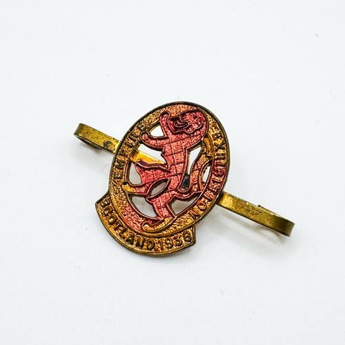Vintage Empire Exhibition Scotland 1938 Pin Badge Brooch Lapel Souvenir Glasgow