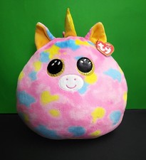 Ty Squish-a-Boos FANTASIA Pink Unicorn 9" Plush