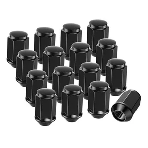 Golf Cart Wheel Lug Nut Kit for EZGO, Club Car, 1/2-20 Size 16 Black-16 Packs - Picture 1 of 7