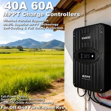 MPPT 12V/24V Auto 40A 60A Solar Charge Controller Battery PV Regulator Parallel