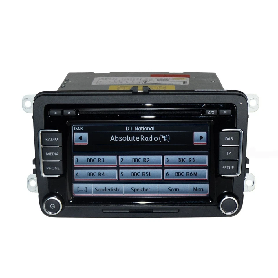 VW RCD 510 Radio DAB+ Autoradio mit Code VW Golf VI 6 Polo 6R Touran Caddy 2C - Bild 3 von 4