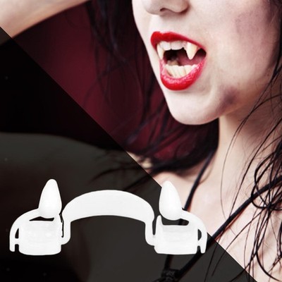 Halloween Retractable Fangs Horror Zubehör Requisiten für Cosplay Maskerade