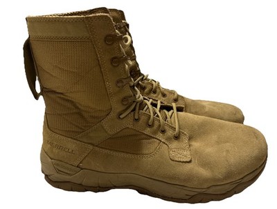 Merrell MQC 2 Tactical Boots Men's Size 12 W Wide Coyote Tan Waterproof Suede