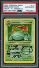 Pokemon Mitsuhiro Arita Signed Sketched Shadowless Base Venusaur Holo PSA AUTO