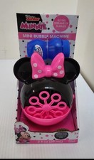 Disney Junior Minnie Mouse Mini Bubble Machine with Bubbles Parties Outdoor Fun