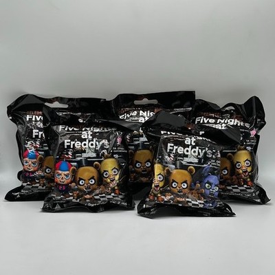 5x Five Night at Freddy's Mini Figures Hangers 3'' Random Blind Packs New Sealed!