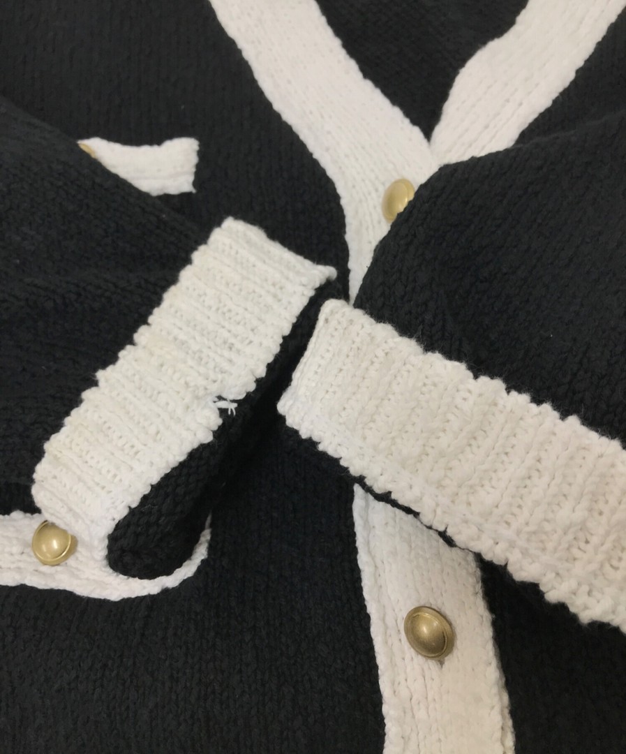 FRAMeWORK Cropped Knit Jacket 23080200000000 Blac… - image 6