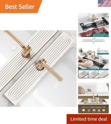 Stone Faucet Mat Kitchen Sink Drying Stone Mat Absorbent Tray Bathroom Counter