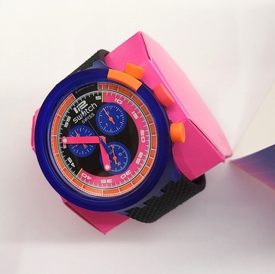 Swatch Big Bold Chrono 2024 - SB06N102 - Neon Party to the Max - Neu -