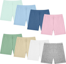 8 Pack Girls Toddlers Dance Shorts Bike Shorts for Dance Gymnastics Yoga Safety