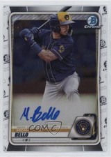 2020 Bowman Chrome Prospects Auto Micah Bello #CPA-MB Auto lh0