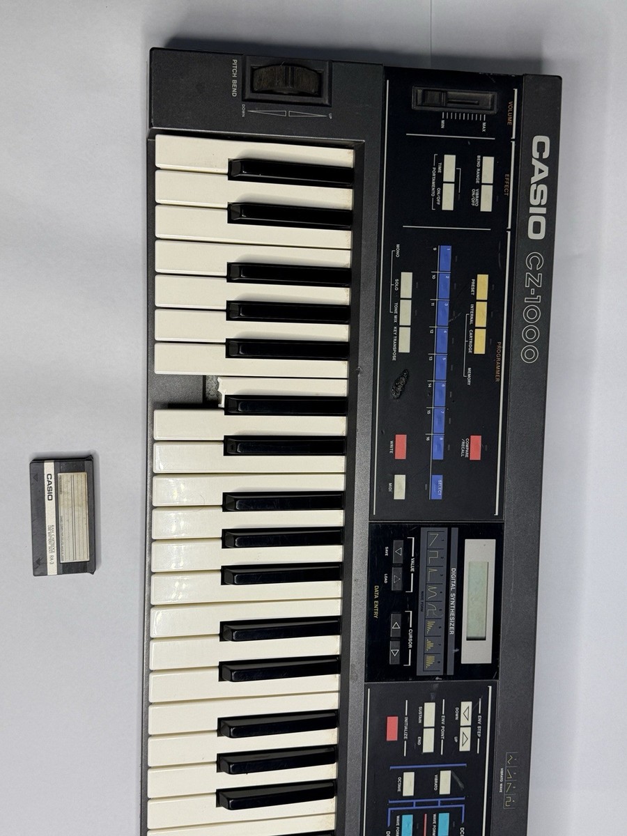 Casio CZ-1000 Vintage Synthesizer Keyboard w/ RAM Cartridge | eBay