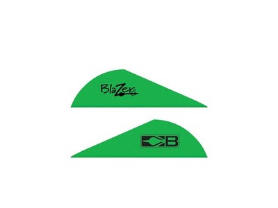 24 x Bohning Blazer Vanes 2 Zoll Pfeilfedern Pfeilbau Kunststoff neongrün