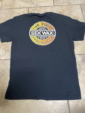 Sex Wax Fade (Logo in Color) Black Short Sleeve T-shirt Legendary Mr Zogs Mens M