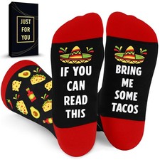 ZAGKOO Taco Gifts - Funny Taco Socks for Men, Women, Food Lovers - Mexican Gi...