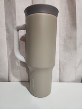 Owala 40oz Tumbler with Handle Insulated Stainless Steel Mug 2-in-1 Lid Beige