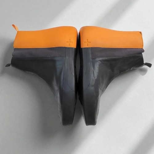 Ultra Raras Puma Philippe Starck Y2K Cuero/Goma Botas Negro/Naranja Reino Unido 8 UE 42 - Imagen 5 de 8