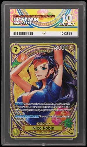 Nico Robin EB03-055 SP One Piece TCG - Ace 10 - Perfect Subgrades - English