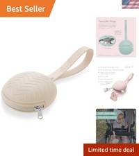 Luxurious BPA-Free Silicone Pacifier Case for Babies - 3" x 1.6" Travel Pouch