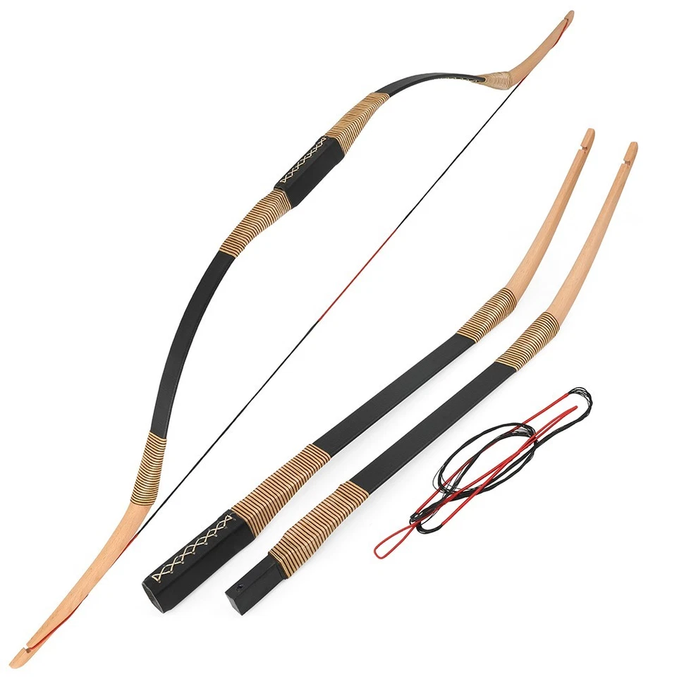 Takedown Traditional Hunting Recurve Bow Kit 20-35lbs Horsebow Mongolian Archery - Image 4 of 4