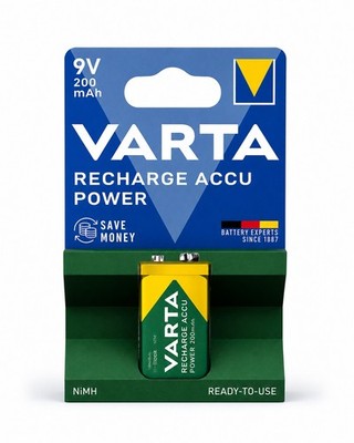 Varta Recharge Accu Power 9V 200mAh NiMH E-Block (56722 101 401)
