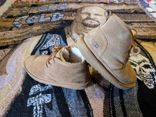 UGG Australia Womens Neumel Boots Size 5 Chestnut Chukka 1094269 Fur Lined