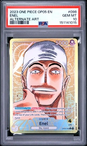 One Piece Enel Alternate Art OP05-098 PSA 10 Gem Mint