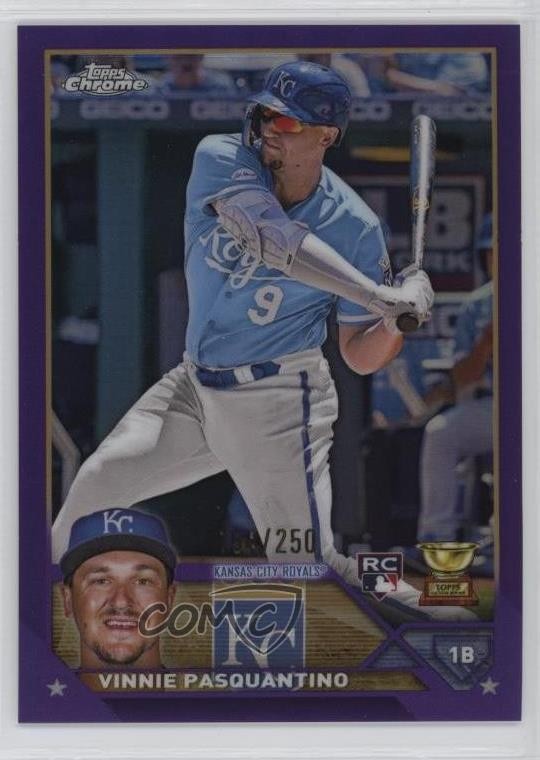 2023 Topps Chrome Purple Refractor /250 Vinnie Pasquantino #119 Rookie RC 18jx