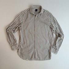 Boggi Milano taglia 41/16 camicia uomo abito a righe con bottoni