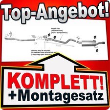 Auspuff für OPEL ASTRA H 1.9 CDTi TwinTop 150PS mit DPF + Rohr Vorne