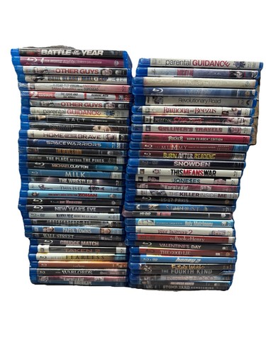 Lot Of 62 Blu Ray Movies Mix Lot No Heavy Scratches