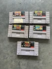 Super Nintendo SNES Pinball Tetris Attack Super Off Road Video Game Lot UNTESTED