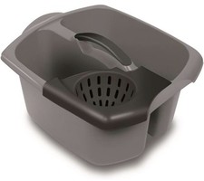 Addis Double Bucket with Removable Wringer 10L Graphite Mop Cleaning Bucket