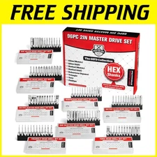 96pc Master Screwdriver Bit Set - Full Driver Collection