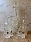 VTG Anchor Hocking Wexford Whiskey Wine Decanter Oil & Vinegar Cruet  S&P Shaker