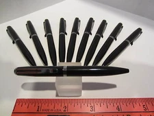  LOT OF 10 OXFORD MINI BALLPOINT PEN- BLACK