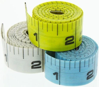 GADGETS COLLECTION 2pc 60" 150cm Soft PVC Fabric Cloth Sewing Tailor Tape Measure Ruler SAE Metric