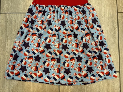 East Rose Girls Boutique 4th of July Patriotic Ice Cream Dress, Sz 5t, Cute! - Picture 5 of 11