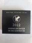 US MINT 2022-W Proof $1 American Silver Eagle coin Box Original packaging