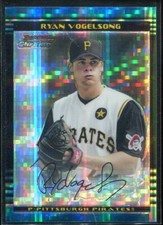 2002 Bowman Chrome X-Fractors #266 Ryan Vogelsong Rookie Card RC /250 