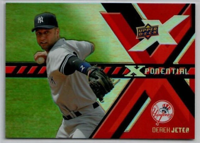 2008 Upper Deck X Xponential #DJ Derek Jeter ~ NY Yankees ~ Embossed Foil!